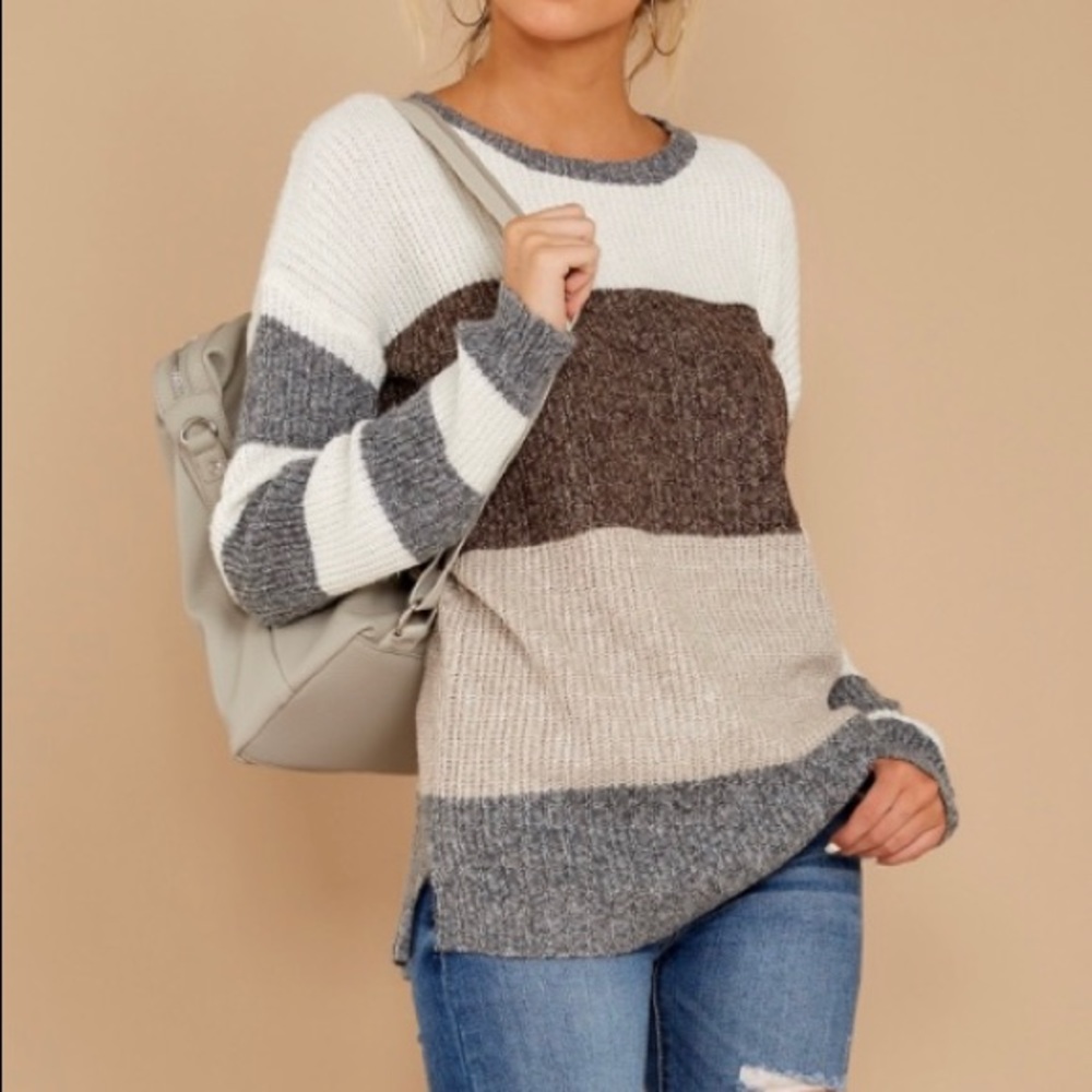 Striped sweater size medium